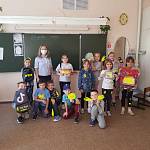 Сотрудники Госавтоинспекции посетили летний лагерь дневного пребывания на базе школы № 91 г. Кемерово