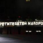 В Новосибирской области полицейские создали светоотражающую инсталляцию «Берегите детей на дорогах страны»
