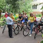 В поселке Тросна Госавтоинспекторы и сотрудники ПДН провели профилактические беседы с юными велосипедистами