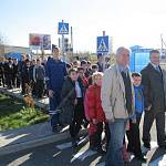 «Шагающий автобус» во главе с председателем комиссии по БДД, ветеранами и общественниками Кабардино-Балкарии прошёл по улицам автогородка