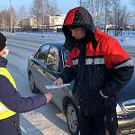 В Кемерове полицейские и школьники провели акцию «Письмо водителю»