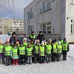 Воспитанники детского сада «Кораблик» познакомились с профессией инспектора ГИБДД