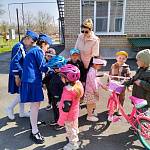 На Ставрополье юидовцы проводят уроки-практикумы по правилам управления велосипедом с воспитанниками дошкольных учреждений