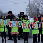 В Воронежской области юные инспекторы движения обратились к водителям с помощью тематических плакатов «Сбавь скорость! Сохрани жизнь!»