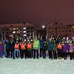 В Мурманске юные инспекторы движения провели световой флеш-моб "Регулировщик"