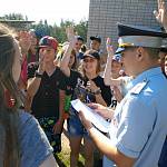 Массовый праздник дорожной безопасности объединил юных посетителей оздоровительного лагеря в Новгородском районе 