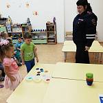 Сотрудники ГИБДД по Анивскому району провели мероприятие  детском саду «Радуга»