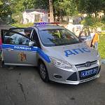 Воспитанники детского сада в Железногорске встретились с автополицейскими