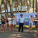Курские госавтоинспекторы приняли участие в открытии смены оздоровительного лагеря