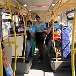 Водители и пассажиры общественного транспорта Нальчика присоединились к всероссийской акции