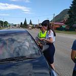 В Чемальском  районе автоинспекторы и юидовцы провели пропагандистскую акцию «По правилам»