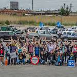 Госавтоинспекция Волгоградской области совместно с внедорожным клубом провели флешмоб, посвященный дню снижения скорости!